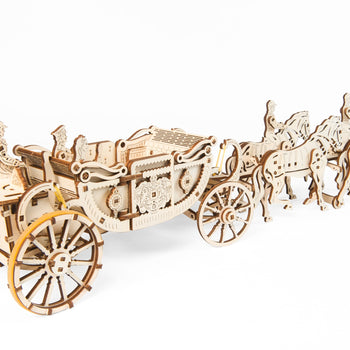 Royal Wedding Carriage by UGears - intricate wooden model with a hidden motor - UGEARS Mechanical Models