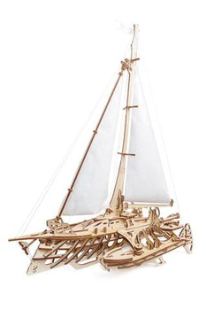 Trimaran Merihobus - build your own sailing boat by UGears - UGEARS Mechanical Models