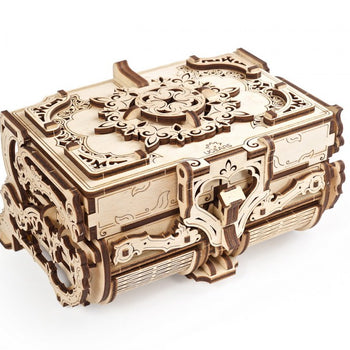 Antique box - with 8 compartments: Assemble Me. Fill Me Up by UGears - UGears